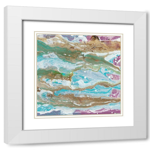 Mermaids Tale II White Modern Wood Framed Art Print with Double Matting by Ludwig, Alicia