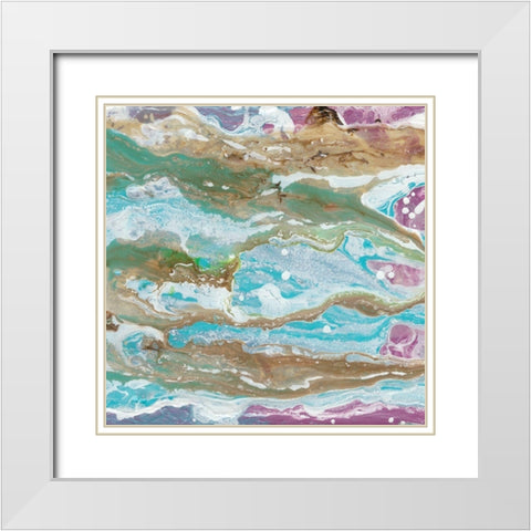 Mermaids Tale II White Modern Wood Framed Art Print with Double Matting by Ludwig, Alicia
