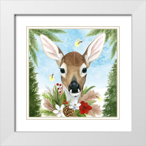 Forest Christmas I White Modern Wood Framed Art Print with Double Matting by Popp, Grace
