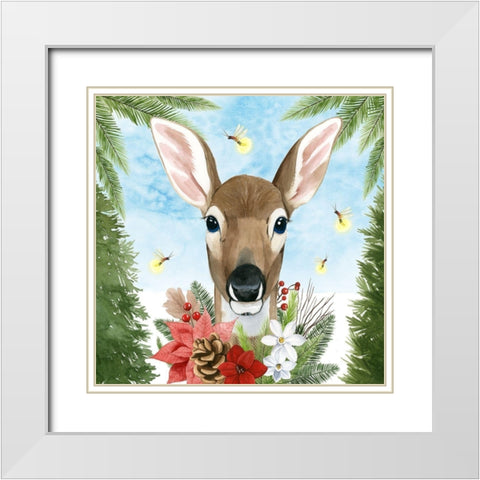 Forest Christmas II White Modern Wood Framed Art Print with Double Matting by Popp, Grace