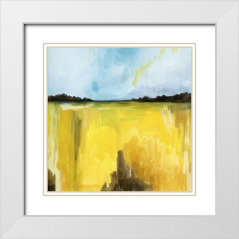 Gilt Meadow I White Modern Wood Framed Art Print with Double Matting by Popp, Grace