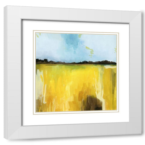 Gilt Meadow II White Modern Wood Framed Art Print with Double Matting by Popp, Grace