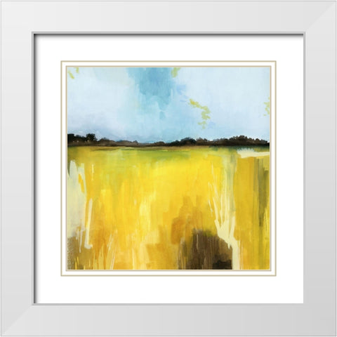 Gilt Meadow II White Modern Wood Framed Art Print with Double Matting by Popp, Grace