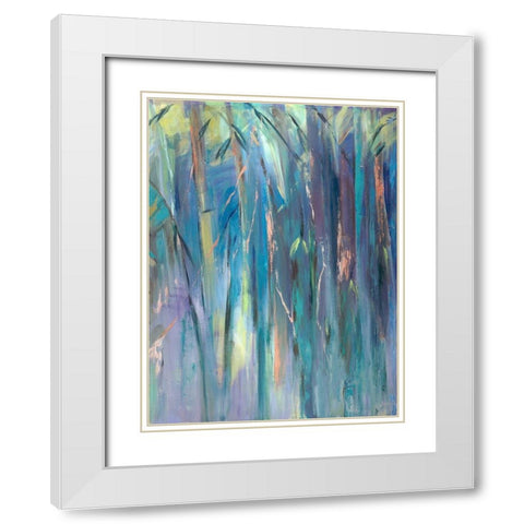 Pastel Jungle Spectrum II White Modern Wood Framed Art Print with Double Matting by Wilkins, Suzanne