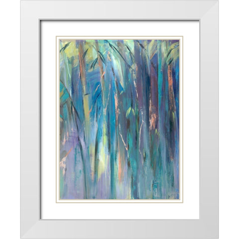 Pastel Jungle Spectrum II White Modern Wood Framed Art Print with Double Matting by Wilkins, Suzanne