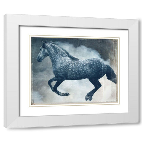 Horse Exposures III White Modern Wood Framed Art Print with Double Matting by Friedman, Susan