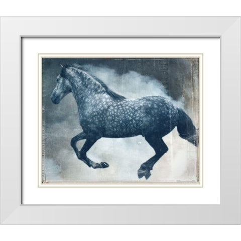 Horse Exposures III White Modern Wood Framed Art Print with Double Matting by Friedman, Susan