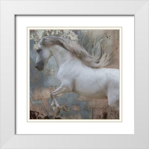Horse Exposures IV White Modern Wood Framed Art Print with Double Matting by Friedman, Susan