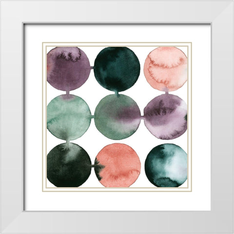 Seafoam Fizz II White Modern Wood Framed Art Print with Double Matting by Popp, Grace