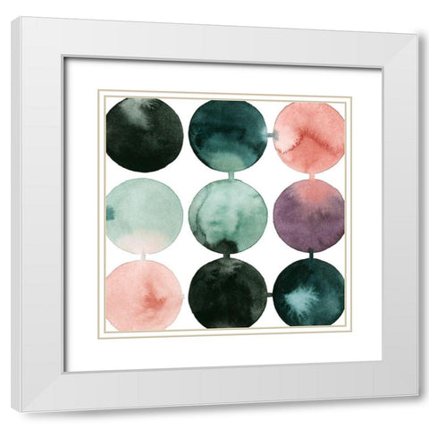 Seafoam Fizz IV White Modern Wood Framed Art Print with Double Matting by Popp, Grace