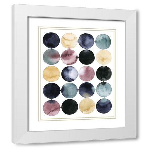 Connective I White Modern Wood Framed Art Print with Double Matting by Popp, Grace