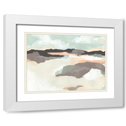 Dreaming Fields I White Modern Wood Framed Art Print with Double Matting by Vess, June Erica