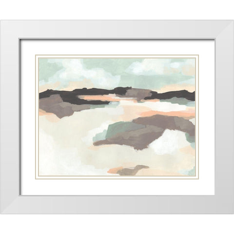 Dreaming Fields I White Modern Wood Framed Art Print with Double Matting by Vess, June Erica