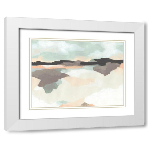 Dreaming Fields II White Modern Wood Framed Art Print with Double Matting by Vess, June Erica
