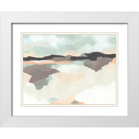 Dreaming Fields II White Modern Wood Framed Art Print with Double Matting by Vess, June Erica