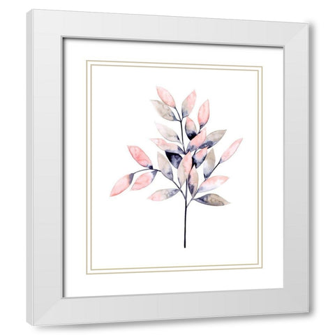 Midnight Branch I White Modern Wood Framed Art Print with Double Matting by Popp, Grace