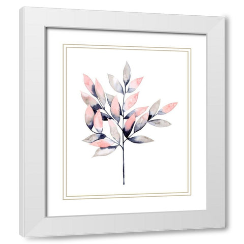 Midnight Branch II White Modern Wood Framed Art Print with Double Matting by Popp, Grace