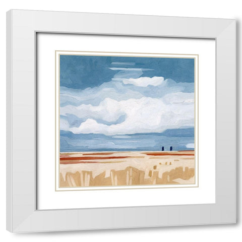 Prairie Landscape II White Modern Wood Framed Art Print with Double Matting by Scarvey, Emma