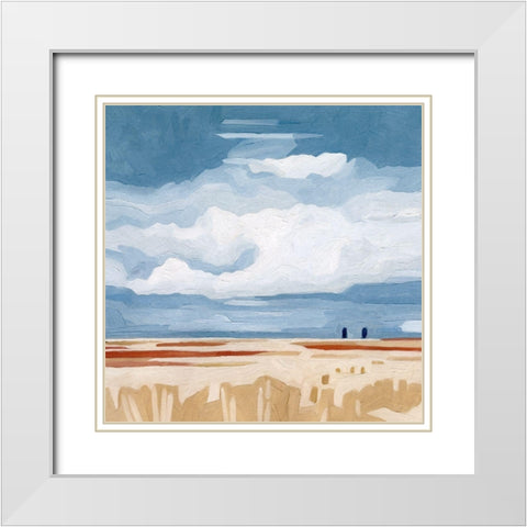 Prairie Landscape II White Modern Wood Framed Art Print with Double Matting by Scarvey, Emma