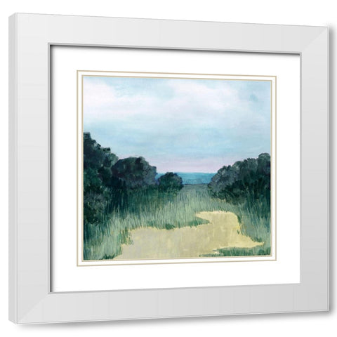 Twilight Dunes I White Modern Wood Framed Art Print with Double Matting by Popp, Grace