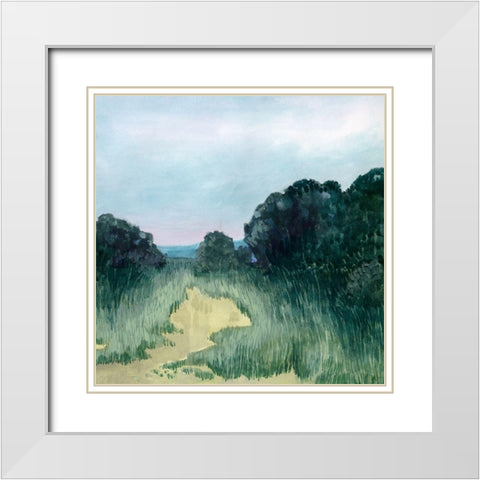 Twilight Dunes II White Modern Wood Framed Art Print with Double Matting by Popp, Grace