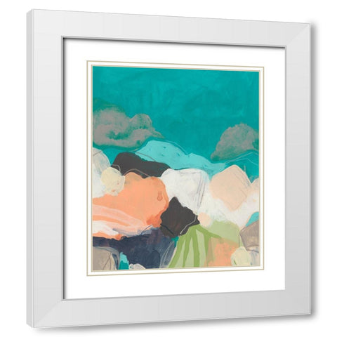 Quirkscape I White Modern Wood Framed Art Print with Double Matting by Vess, June Erica
