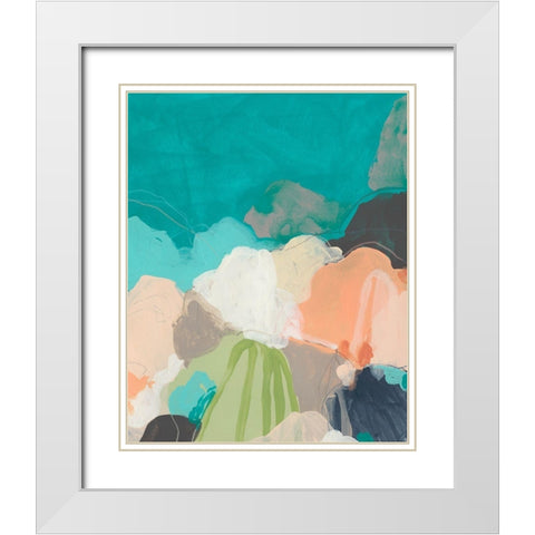 Quirkscape II White Modern Wood Framed Art Print with Double Matting by Vess, June Erica