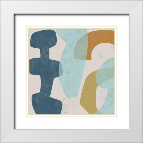 Span I White Modern Wood Framed Art Print with Double Matting by Zarris, Chariklia