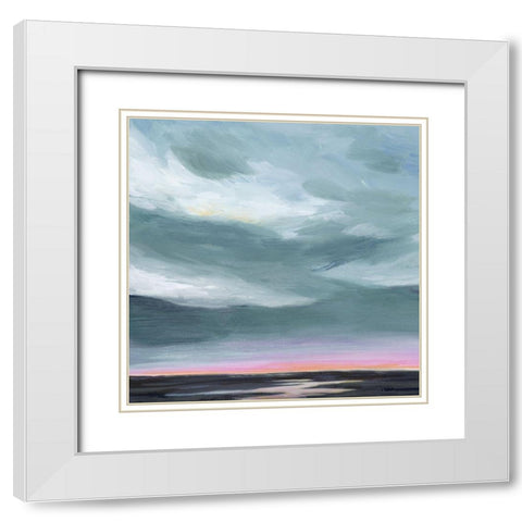 Amethyst Marsh I White Modern Wood Framed Art Print with Double Matting by Popp, Grace