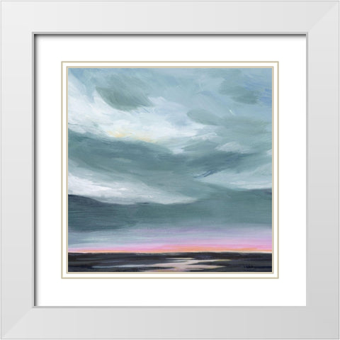 Amethyst Marsh I White Modern Wood Framed Art Print with Double Matting by Popp, Grace