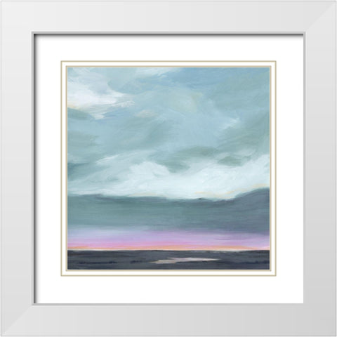 Amethyst Marsh II White Modern Wood Framed Art Print with Double Matting by Popp, Grace