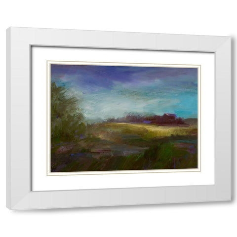 Sun and Wind White Modern Wood Framed Art Print with Double Matting by Finch, Sheila