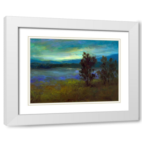 Lifting Fog White Modern Wood Framed Art Print with Double Matting by Finch, Sheila
