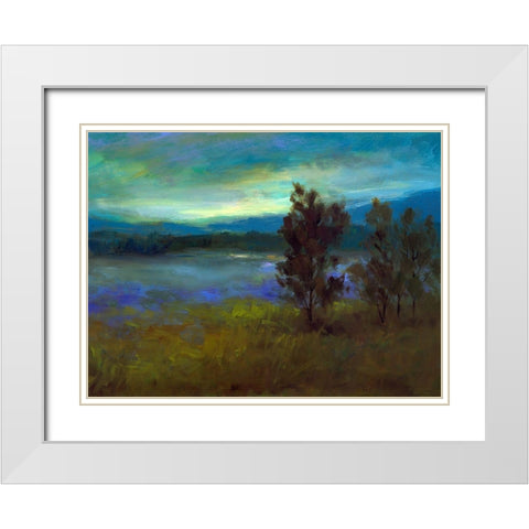 Lifting Fog White Modern Wood Framed Art Print with Double Matting by Finch, Sheila