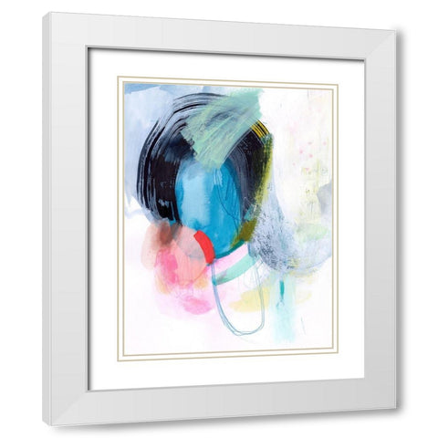 Snapdragon Falls I White Modern Wood Framed Art Print with Double Matting by Borges, Victoria