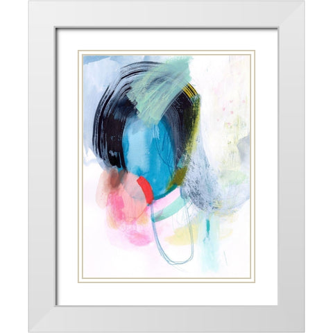 Snapdragon Falls I White Modern Wood Framed Art Print with Double Matting by Borges, Victoria