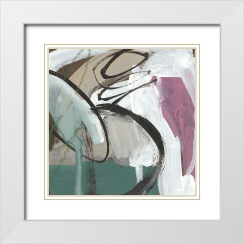 Uncharted Territory I White Modern Wood Framed Art Print with Double Matting by Zarris, Chariklia