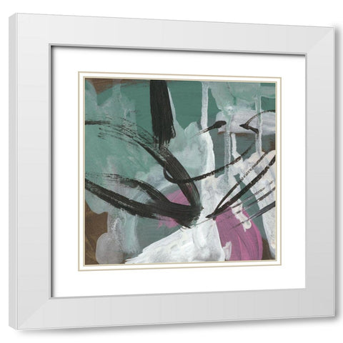 Uncharted Territory II White Modern Wood Framed Art Print with Double Matting by Zarris, Chariklia