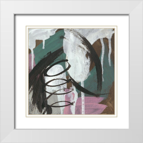 Uncharted Territory III White Modern Wood Framed Art Print with Double Matting by Zarris, Chariklia