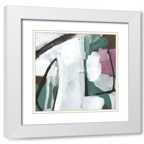 Uncharted Territory V White Modern Wood Framed Art Print with Double Matting by Zarris, Chariklia
