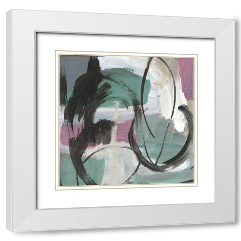 Uncharted Territory VI White Modern Wood Framed Art Print with Double Matting by Zarris, Chariklia