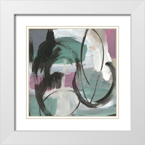 Uncharted Territory VI White Modern Wood Framed Art Print with Double Matting by Zarris, Chariklia