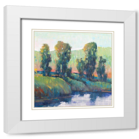 Morning Lightscape I White Modern Wood Framed Art Print with Double Matting by OToole, Tim