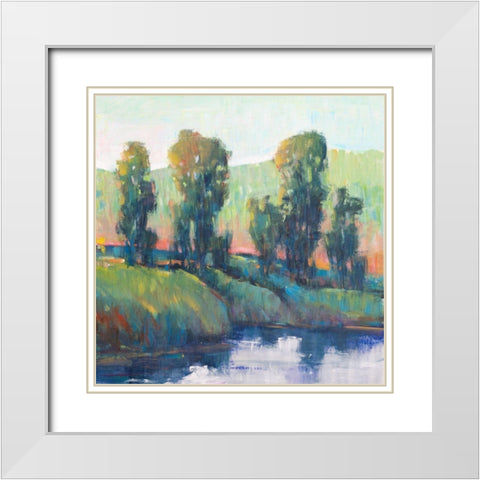 Morning Lightscape I White Modern Wood Framed Art Print with Double Matting by OToole, Tim