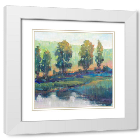 Morning Lightscape II White Modern Wood Framed Art Print with Double Matting by OToole, Tim
