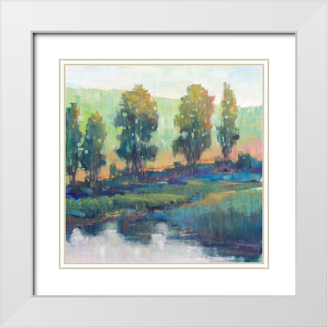 Morning Lightscape II White Modern Wood Framed Art Print with Double Matting by OToole, Tim