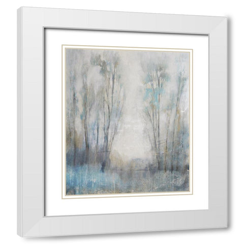 Through the Clearing III White Modern Wood Framed Art Print with Double Matting by OToole, Tim