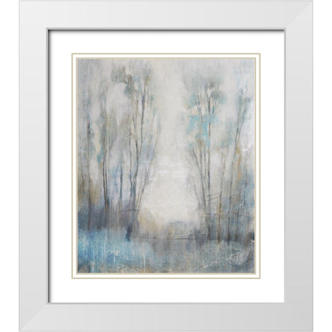 Through the Clearing III White Modern Wood Framed Art Print with Double Matting by OToole, Tim