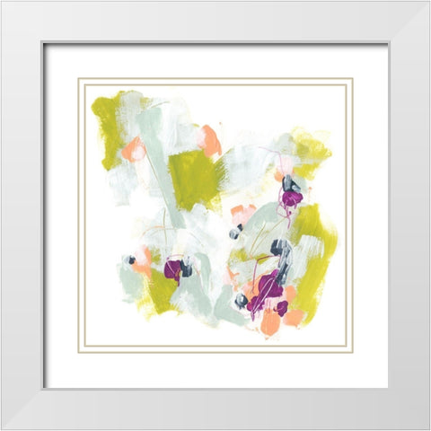 Palette Elegy II White Modern Wood Framed Art Print with Double Matting by Vess, June Erica