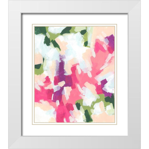 Palette Prism II White Modern Wood Framed Art Print with Double Matting by Vess, June Erica